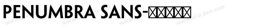 PENUMBRA SANS字体转换